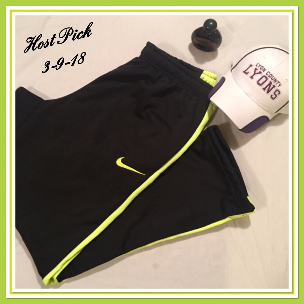Black and Neon Green Pants
